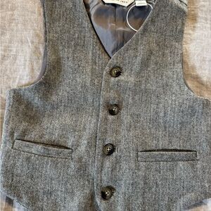 janie and jack Herringbone Vest